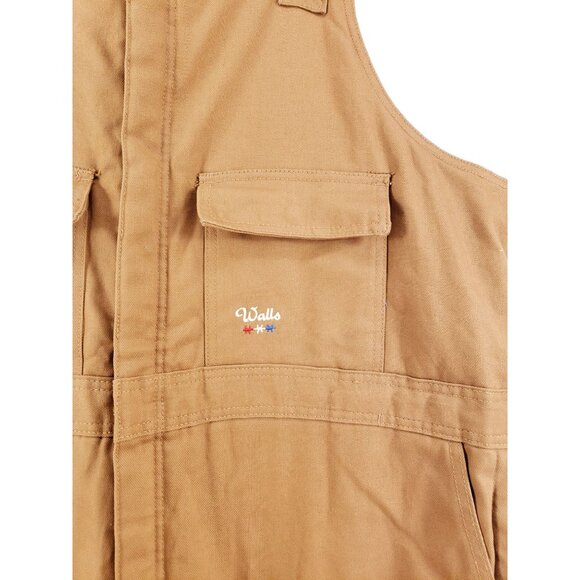 Walls Zero-Zone Mens 2XL Brown Insulated Bib Overalls Regular Cotton - Picture 5 of 10